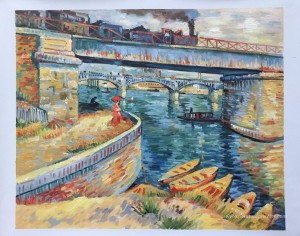 Ponts à travers la Seine chez Asnieres