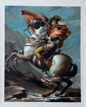 Napoléon traversant les Alpes au St Bernard Pass, 20 mai 1800