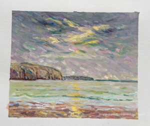 Falaises au coucher du soleil