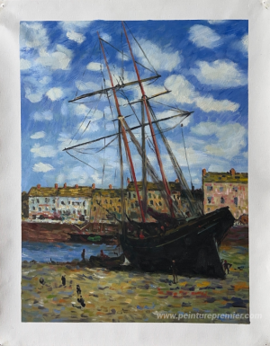 Bateau à marée basse à fecamp