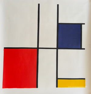 Composition C (n ° III) avec rouge, jaune et bleu