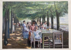 La terrasse du restaurant Jacob à Nienstedten sur l'Elbe