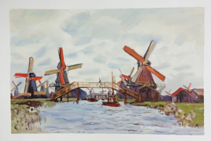 Moulins à vent près de Zaandam