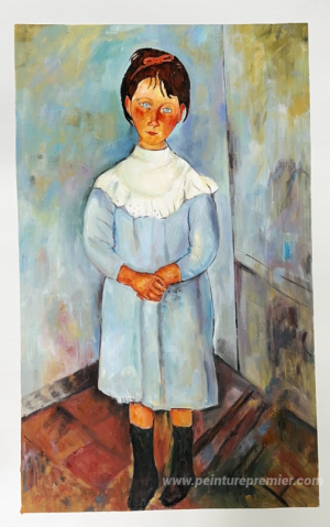 Petite fille en bleu