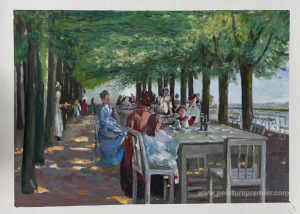 La terrasse du restaurant Jacob à Nienstedten sur l'Elbe