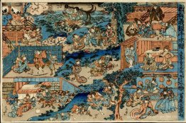 Aperçu du jeu Kabuki Yoshitsune Senbon Zakura (Yoshitsune et les Aperçu du jeu Kabuki Yoshitsune Senbon Zakura (Yoshitsune et les