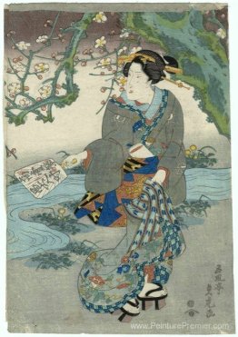 Femme sous la floraison Femme sous la floraison