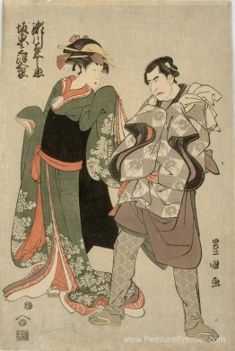 Segawa Kikunojo III et Bando Mitsugoro II Segawa Kikunojo III et Bando Mitsugoro II