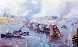 Percée de la flotte militaire DNEPR à Loyev pendant la guerre po Percée de la flotte militaire DNEPR à Loyev pendant la guerre po
