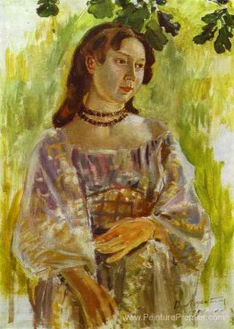 Jeune fille avec un collier Jeune fille avec un collier