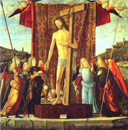 Christ avec les symboles de la passion entourés d'anges Christ avec les symboles de la passion entourés d'anges