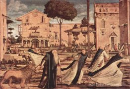 Saint Jérôme et Lion dans le monastère Saint Jérôme et Lion dans le monastère