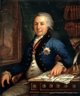 Portrait du poète russe Gavril Derzhavin Portrait du poète russe Gavril Derzhavin