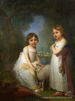 Enfants avec un agneau Enfants avec un agneau