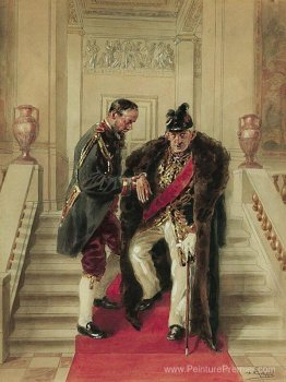 Sur le grand escalier Sur le grand escalier