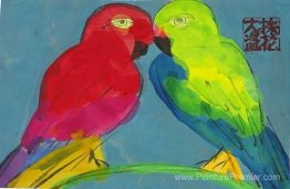 Perroquet rouge, perroquet vert Perroquet rouge, perroquet vert