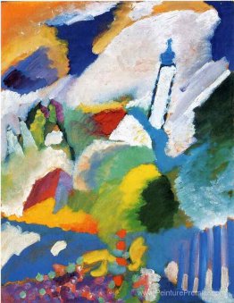 Murnau avec une église Murnau avec une église