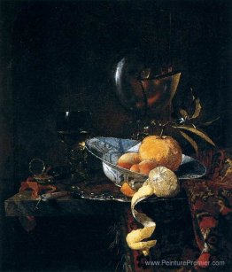 Nature morte avec de la porcelaine et une tasse de nautilus Nature morte avec de la porcelaine et une tasse de nautilus