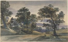 Une vue de parc au crépuscule Une vue de parc au crépuscule