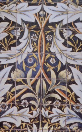 Panneau de carreaux de céramique conçus par Morris et produit pa Panneau de carreaux de céramique conçus par Morris et produit pa