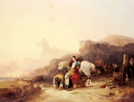 Déchargement de la prise, près de Benchurch, Isle Déchargement de la prise, près de Benchurch, Isle