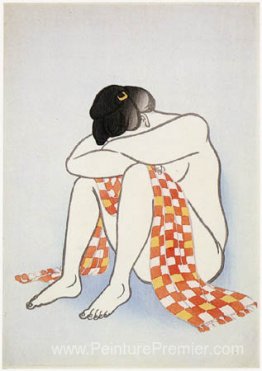 Femme avec écharpe Femme avec écharpe