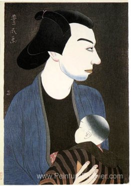 Ichikawa Uzaemon XV en tant que jardinier Kichigoro Ichikawa Uzaemon XV en tant que jardinier Kichigoro