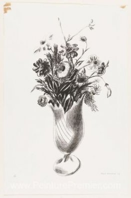 Vase rayé - (fleurs) Vase rayé - (fleurs)