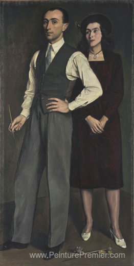 L'artiste avec sa femme L'artiste avec sa femme