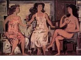 Trois femmes assises Trois femmes assises