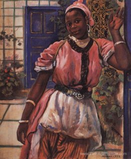 Femme marocaine portant une robe rose Femme marocaine portant une robe rose
