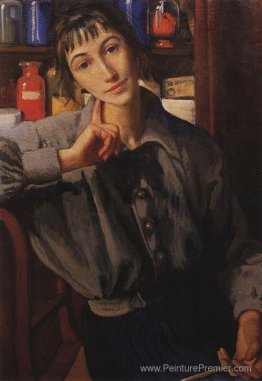 Autoportrait avec un pinceau Autoportrait avec un pinceau